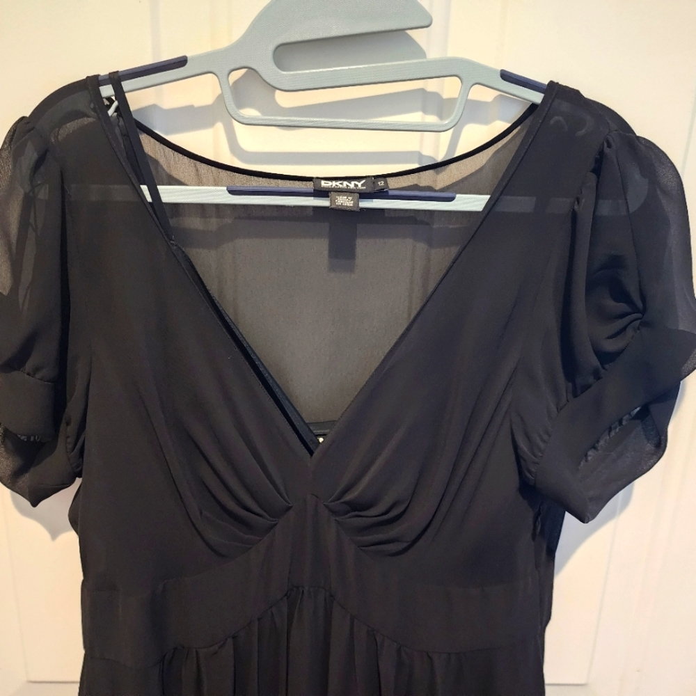 DKNY Chiffon dress and slip 12